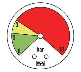 SJ Gauge Custom Dial of Pressure Gauge: 10bar