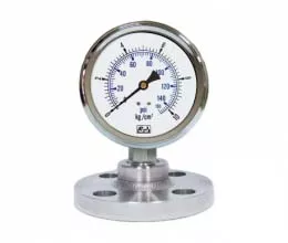 SJ Gauge flanged connection pressure gauge