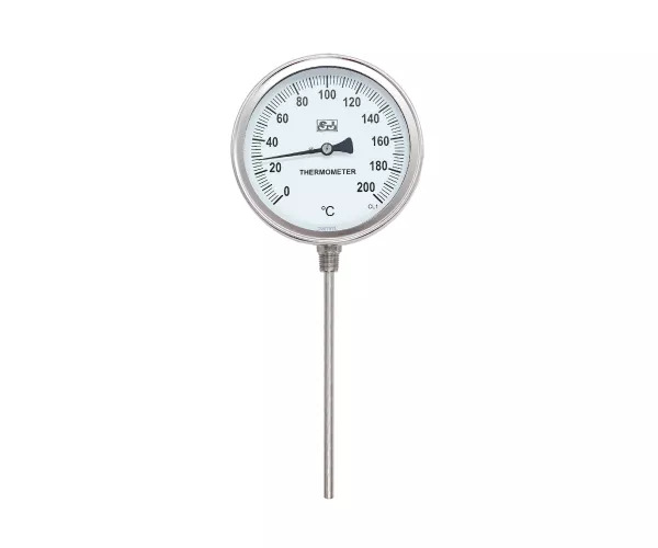 Bimetallic Thermometer, Bottom Mount