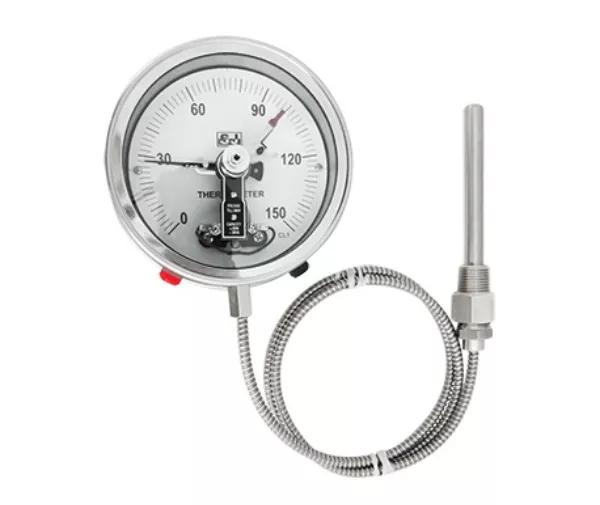 Expansion Thermometer, Warning/Alarm Contact and Capillary