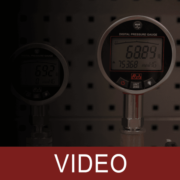 Digital Pressure Gauge, LCD Display