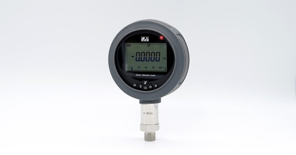 Digital pressure gauge backlit LCD with six-digit