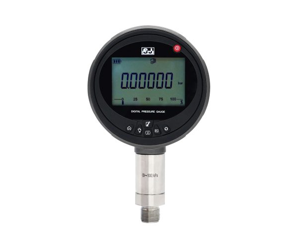 SJ Gauge Digital Pressure Gauge – LCD Display SJ Gauge digital pressure gauge with LCD display, stainless steel connection