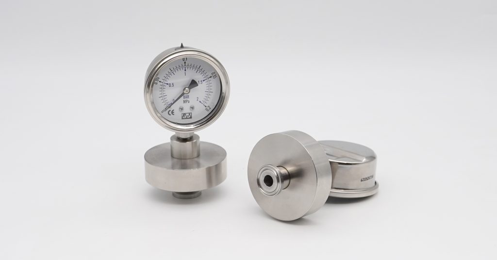 Pressure-gauge-sanitary-triclamp-diaphragm
