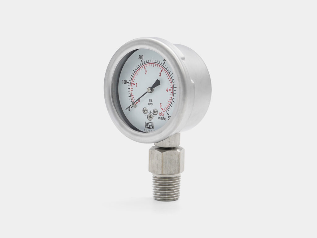 Medidor de cápsula SS duradero para micropresión industrial