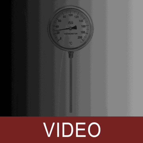 Bimetallic Thermometer, Bottom Mount