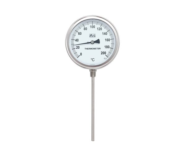 Bimetallic Thermometer, Bottom Mount