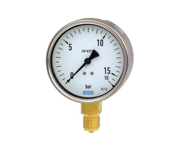 Bourdon tube pressure gauge Stainless steel case, NS 100 [4"] and 160 [6"]
