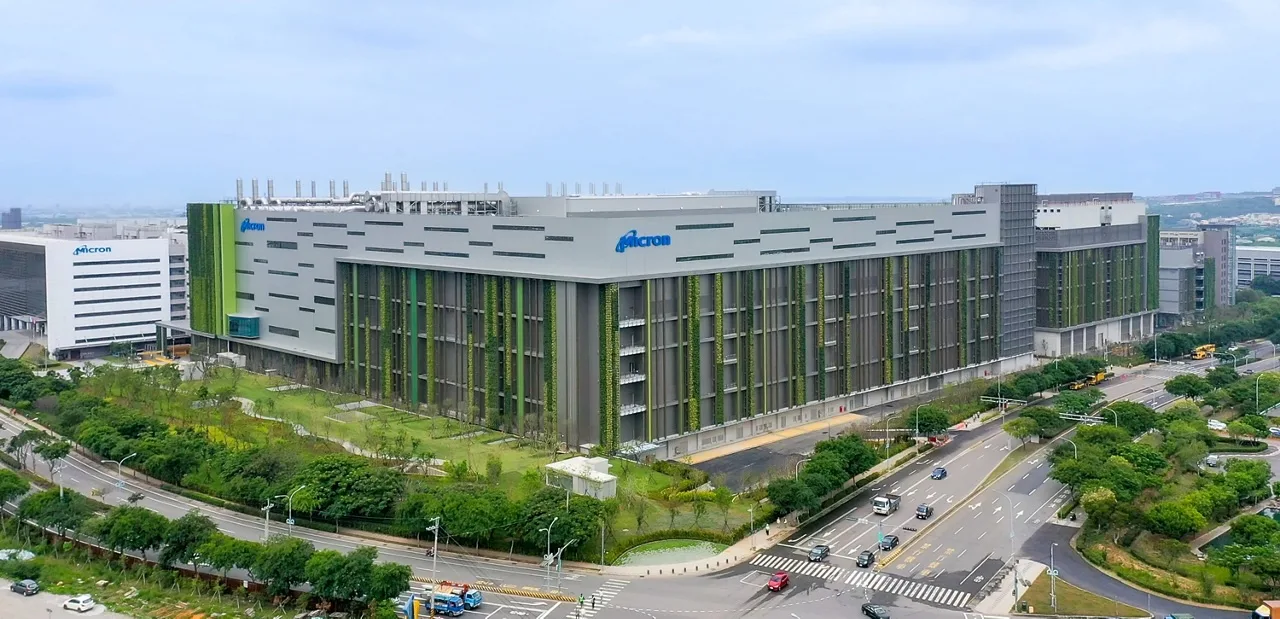 位於台灣台中市的美光科技製造工廠