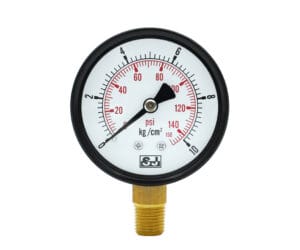 2026-10-08 General Industrial Pressure Gauge, Black Steel Case