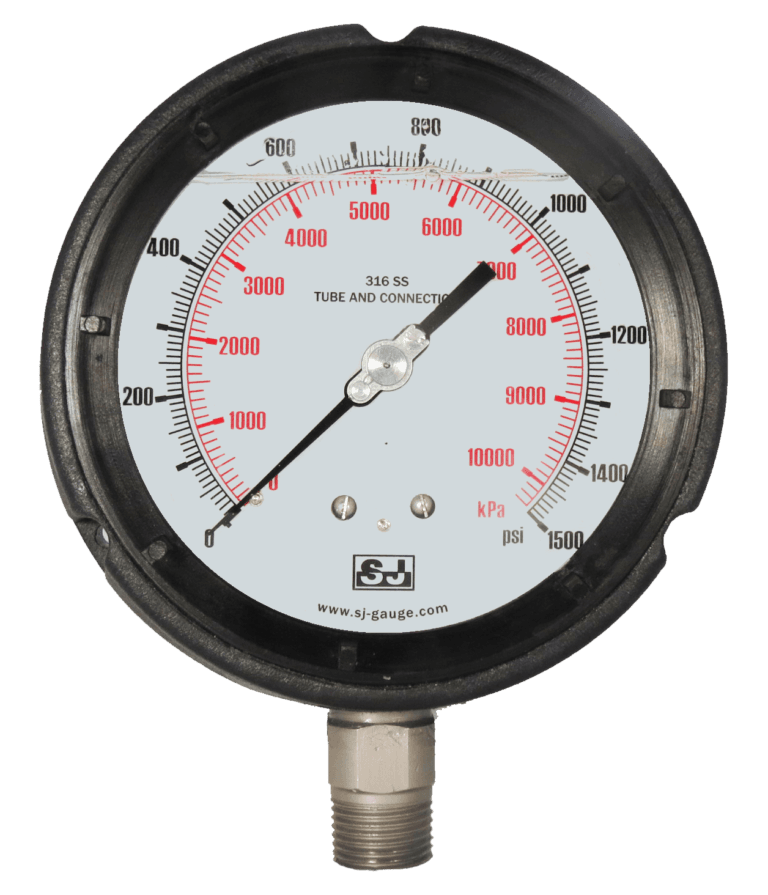 Pressure gauge for JIS flange standard selection