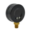 PRI general industrial pressure gauge with black steel case – rear view