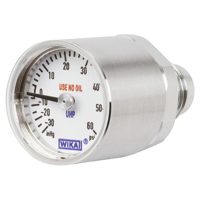 WIKA 432.10, 432.15 Mini diaphragm pressure gauge for UHP applications
