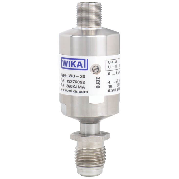WIKA iWU-20, iWU-25, iWU-26 Intrinsically safe ultra high purity pressure transducer WIKA iWU-20, iWU-25, iWU-26 Intrinsically safe ultra high purity pressure transducer