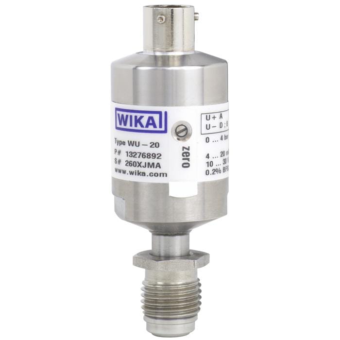 WIKA WU-20, WU-25, WU-26 Ultra high purity pressure transducer with analogue output WIKA WU-20, WU-25, WU-26 Ultra high purity pressure transducer with analogue output