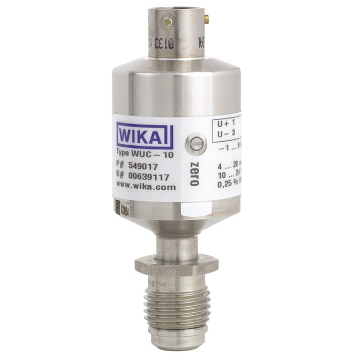 WIKA WUC-10, WUC-15, WUC-16 Compact ultra high purity pressure transducer for hazardous areas WIKA WUC-10, WUC-15, WUC-16 Compact ultra high purity pressure transducer for hazardous areas